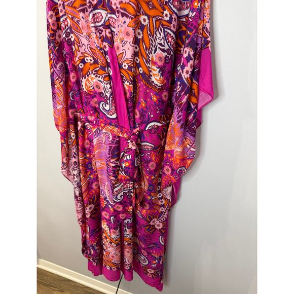 Anthropologie The Moselle Robe Kimono Cover up Beach Vacation Coastal O/S - Picture 12 of 15